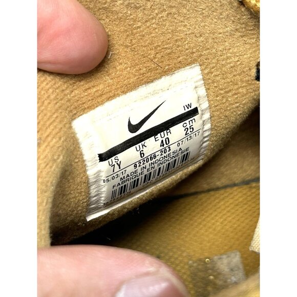 Nike Air Force One High Tops Wheat Sneakers 922066-203 Youth Size 7 - Picture 16 of 16